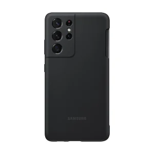 کاور سامسونگ مدل Silicon مناسب برای گوشی موبایل سامسونگ Galaxy S21 Ultra به همراه قلم نوری