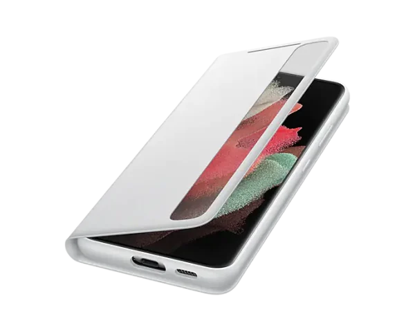 کیف کلاسوری سامسونگ Smart Clear View Cover مناسب گوشی Galaxy S21 Ultra